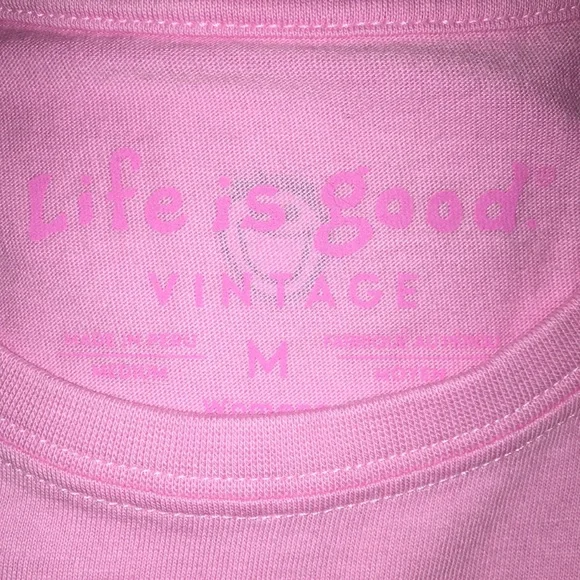 Pink Life is Good Tee Shirt - Picture 2 of 5
